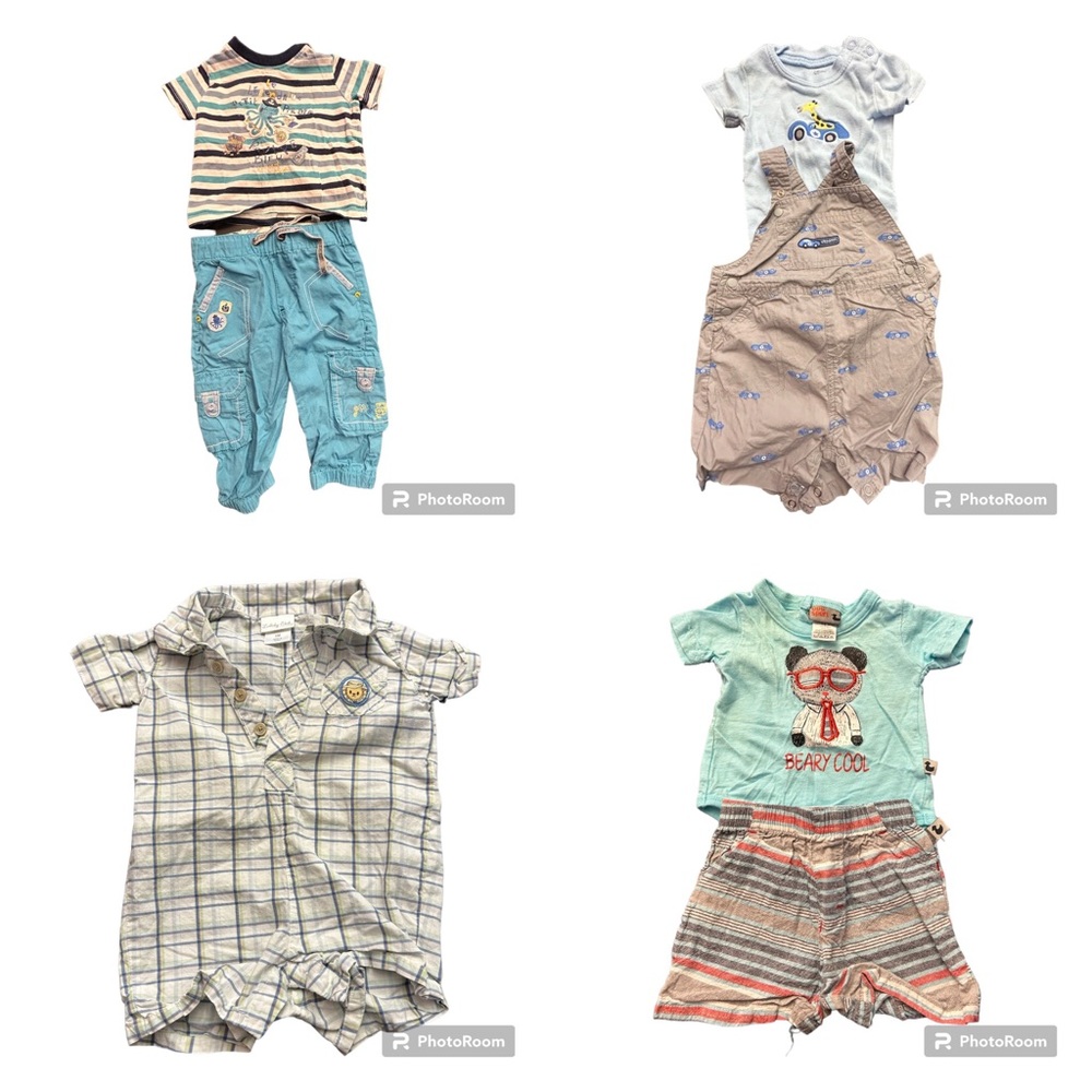 Baby Summer Bundle of Blues - Sets and Onesie (3-6M)